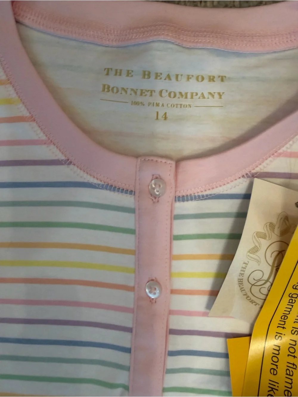 NWT TBBC Beaufort Bonnet Company Girls Rainbow Rollerskate Sara Jane pajamas 14